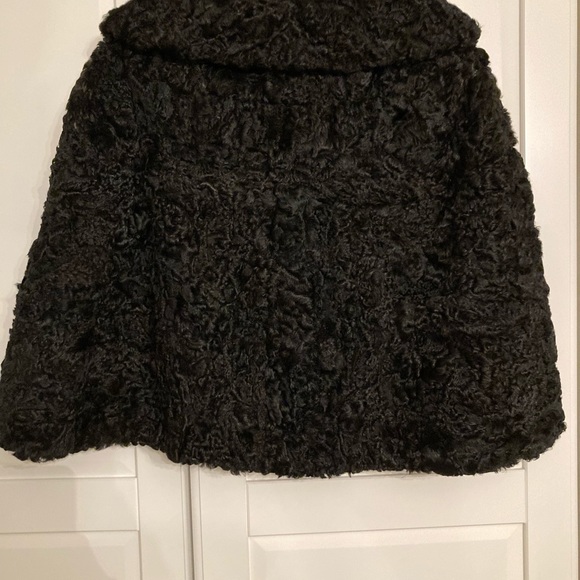 Vintage curly lamb cape 50s - Picture 2 of 5